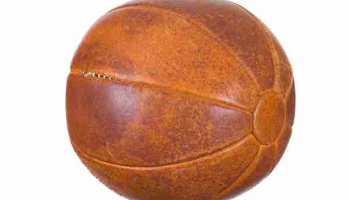 very old medicine ball