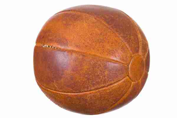 very old medicine ball